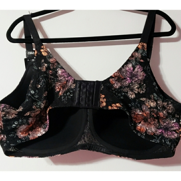 Torrid WIRE-FREE LIGHTLY LINED PRINTED LACE 360° BACK SMOOTHING BRA 44D - Picture 7 of 9
